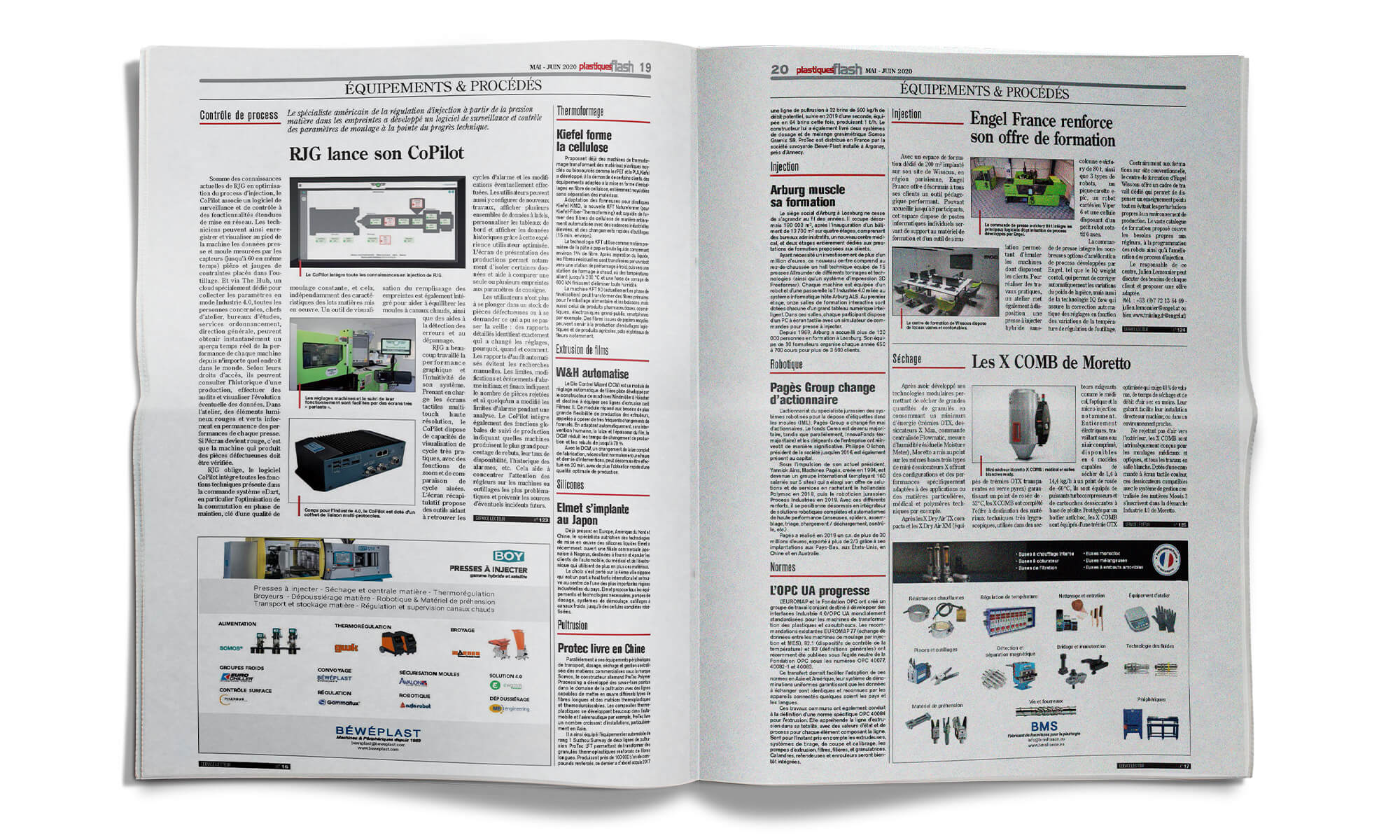 Publicité BMS & BEWEPLAST pour présentation de gamme